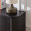 Meuble télé avec armoire à rayures verticales pour la cuisine, la chambre à coucher et le vestibule. Noir