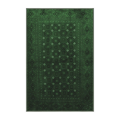 Tapis vert émeraude Jarelly Traditional 1745