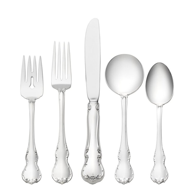 Towle Silversmiths Sterling Silver French Provincial Flatware Set