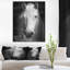 Cheval, reproduction d'art sur toile, cheval noir et blanc-1427135195-1427135184-1389998781