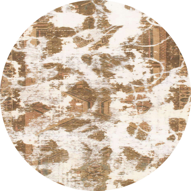 Solen Abstract Indoor Rug, Round 7'