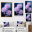Mauve chardon fleurs givrées - chardon, art mural-1455773144-1455773138