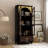  Benevento 70.9"H Rectangular 3-Tier Bookcase With Glass Doors And Drawers-1442734306