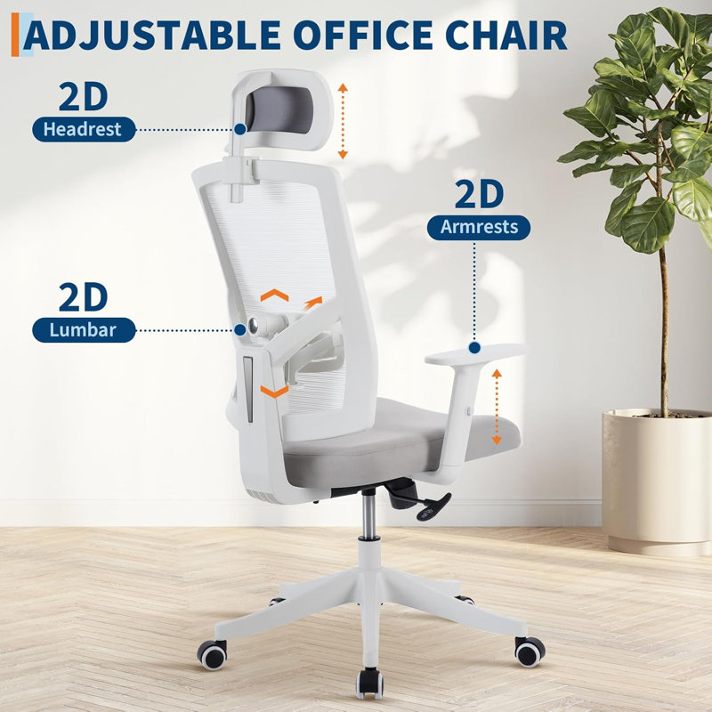 Upholstered Accent Chair, White