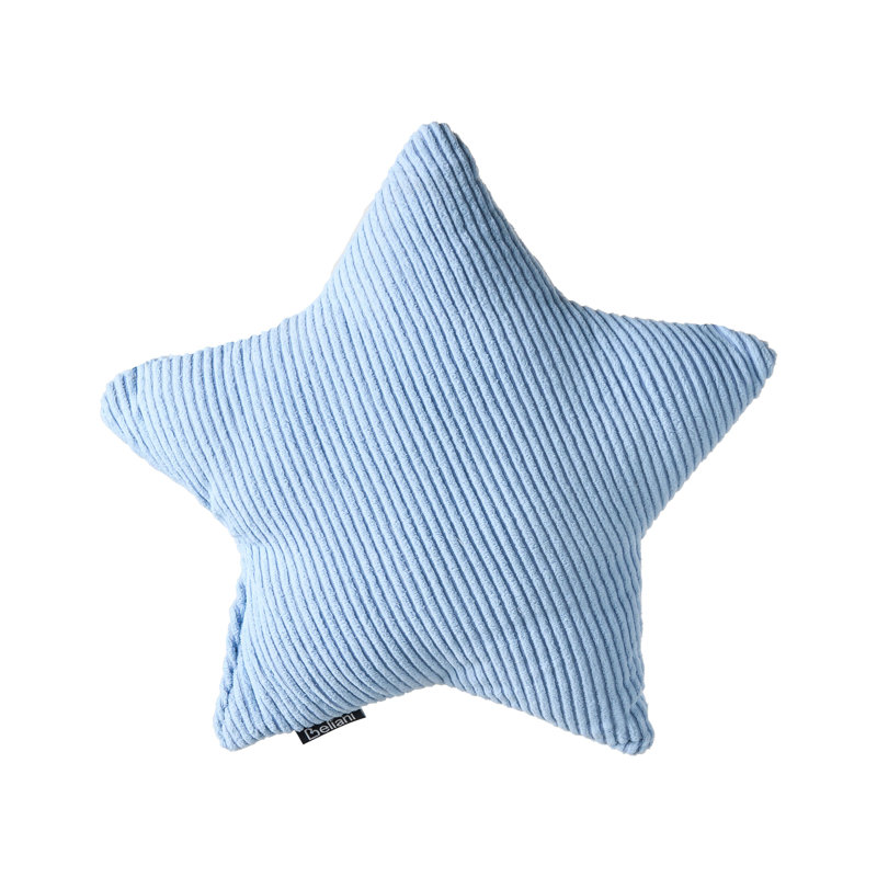 Novelty Cushion, White/Grey/Blue