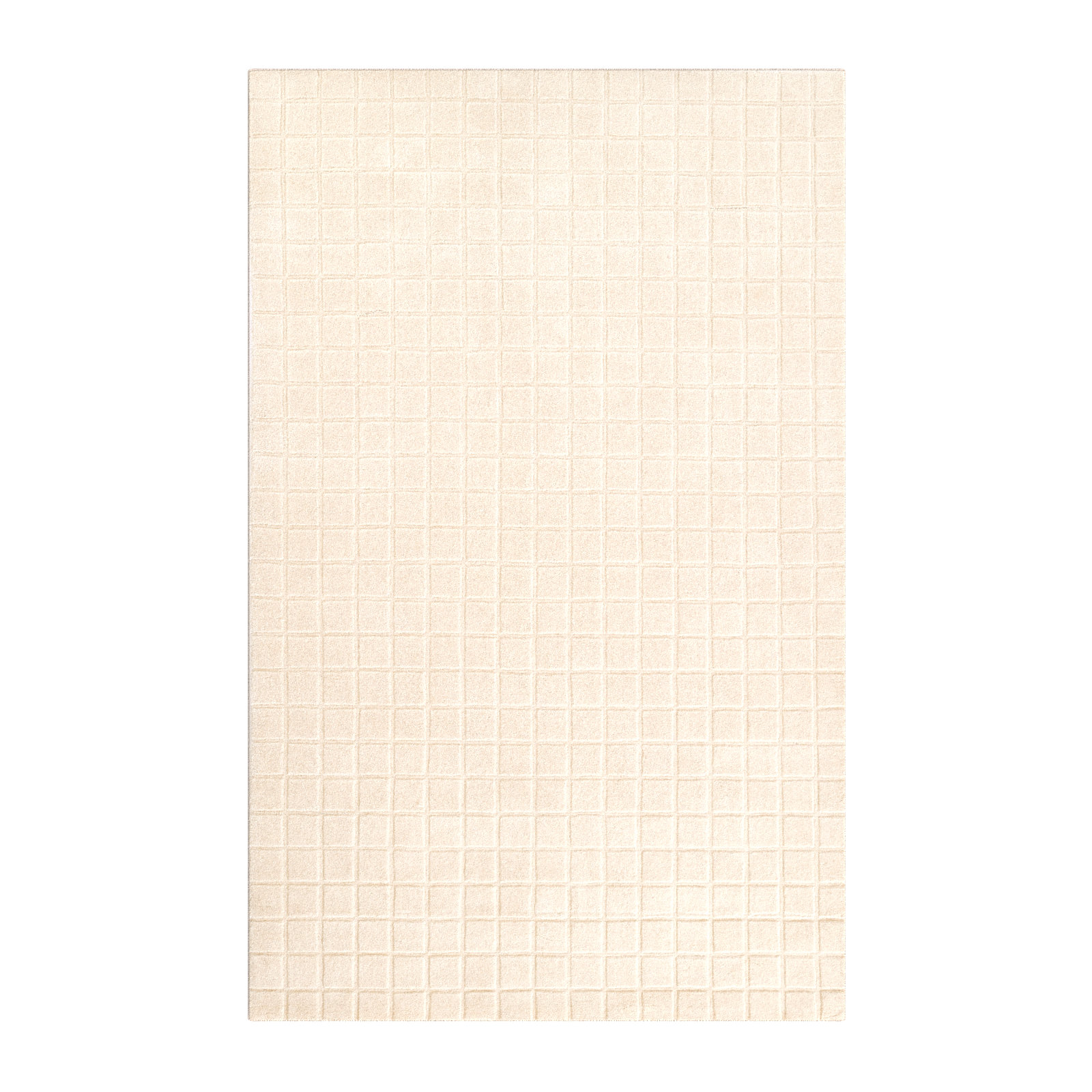Meile Ivory Hand-Loomed Geometric Wool Rug, Rectangle 7'10" x 10'