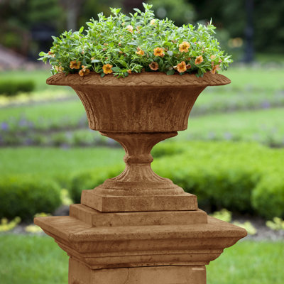 Smithsonian Cast Stone Urn Planter (Individual item)