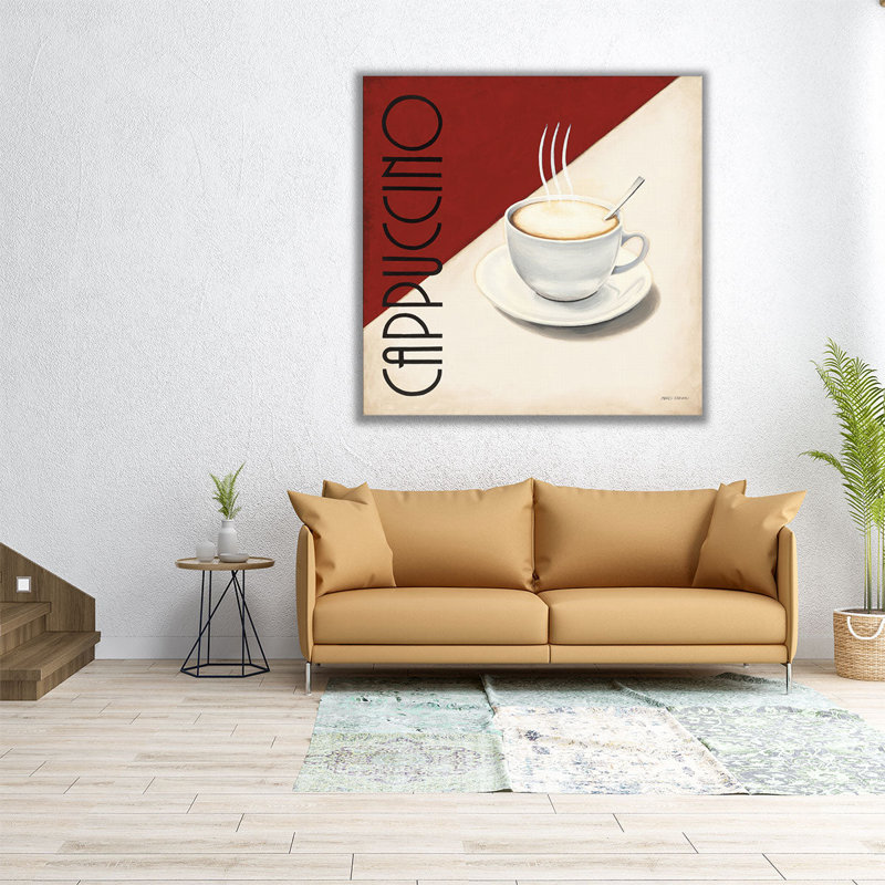 «Cafe Moderne II», reproduction d'art sur toile, H 16 po x l 16 po
