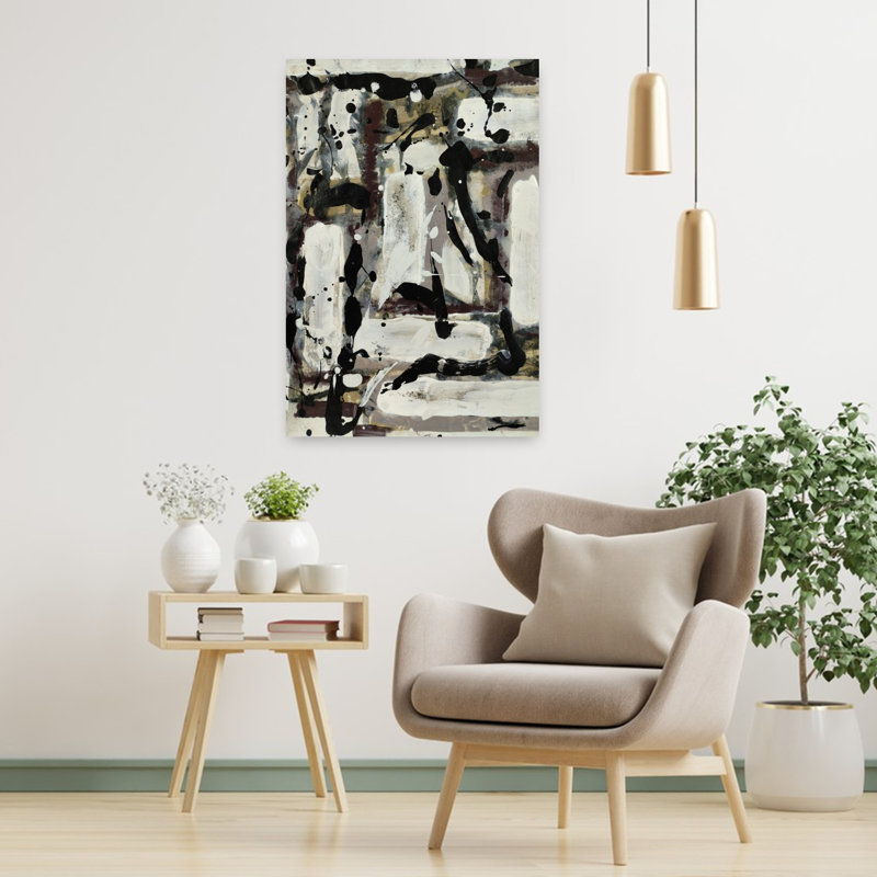 Art contemporain contemporain abstrait, H 36 po x l 24 po