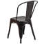 Chaise d'appoint empilable en métal Lily-1653966821