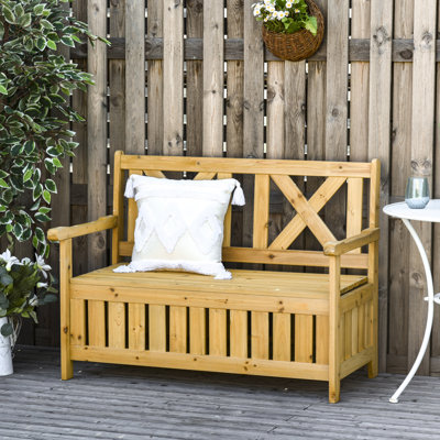 Minneota Wooden Storage Bench