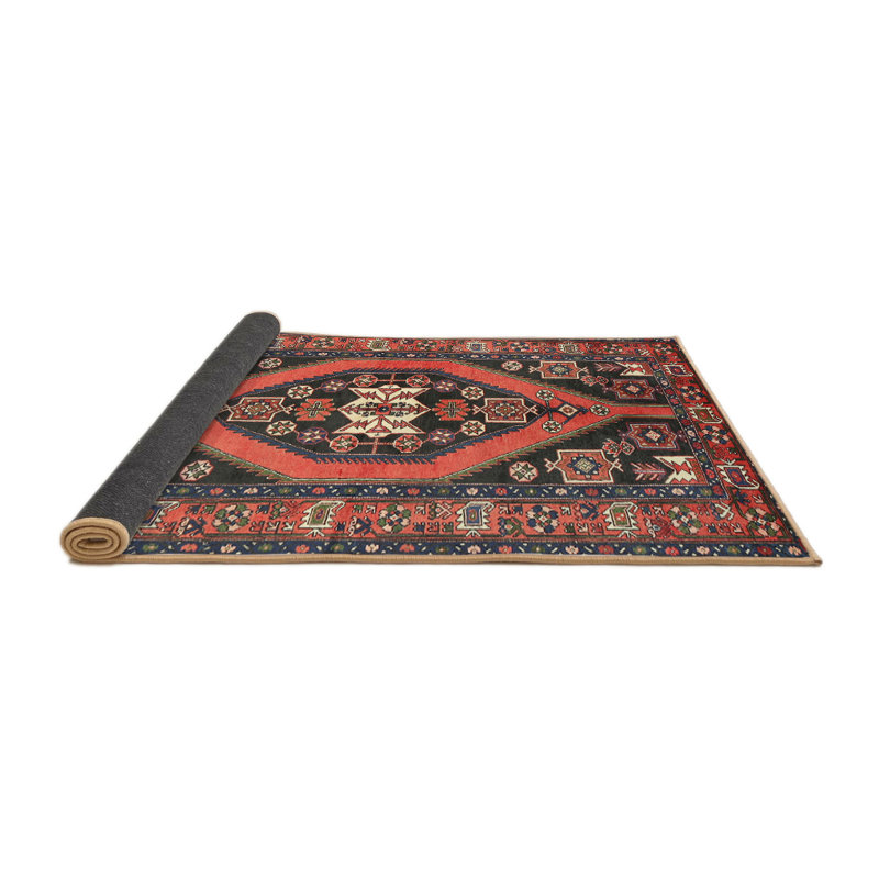 Tapis rouge à motif sud-ouest, Rond 8 pi
