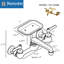 8 Inch Spread Wall Mount Faucet with Soap Dish-1336634526