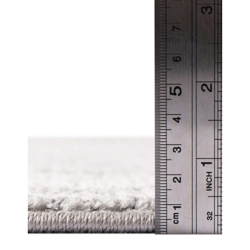 Tapis d'intérieur rayé Hulsey, Rectangle 4 pi 1 po x 6 pi 3 po, Ivoire ivoire