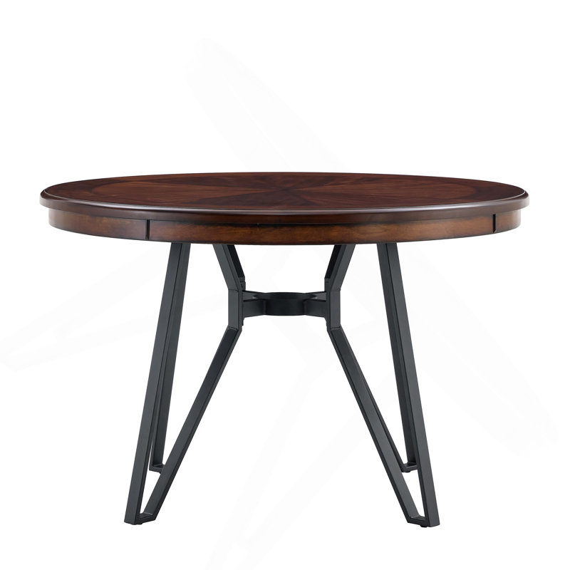 Round Dining Table, 30"H x 46.85"L x 46.85"W, Brown