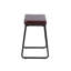 Ensemble de 2 tabourets de bar Ebern Designs Selma, cuir PU, pieds en fer-696169363-799263742