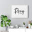 Pray Sharp Cross - Wrapped Canvas Print
