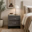 Modern Bedside Table with Storage