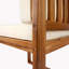 Ensemble de 2 chaises de salle à manger avec accoudoirs et coussin en bois