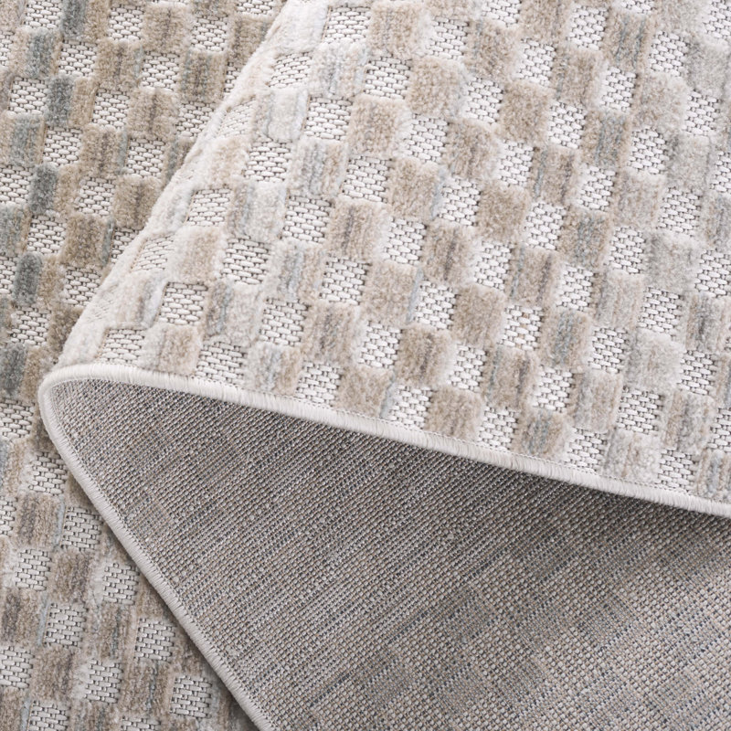Keung Performance Geometric Rug, Rectangle 5'2" x 7'6"