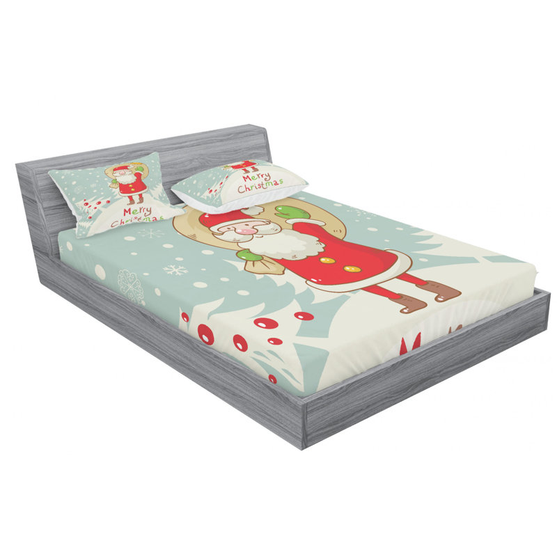 Microfiber Sheet Set, Queen Sheet Set with Fitted Sheet
