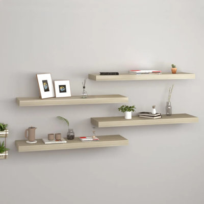 Arsis 4 Piece Metal Floating Shelf
