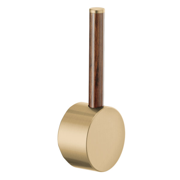 Odin® Bar Faucet with Square Spout, Luxe Gold, Wood Lever
