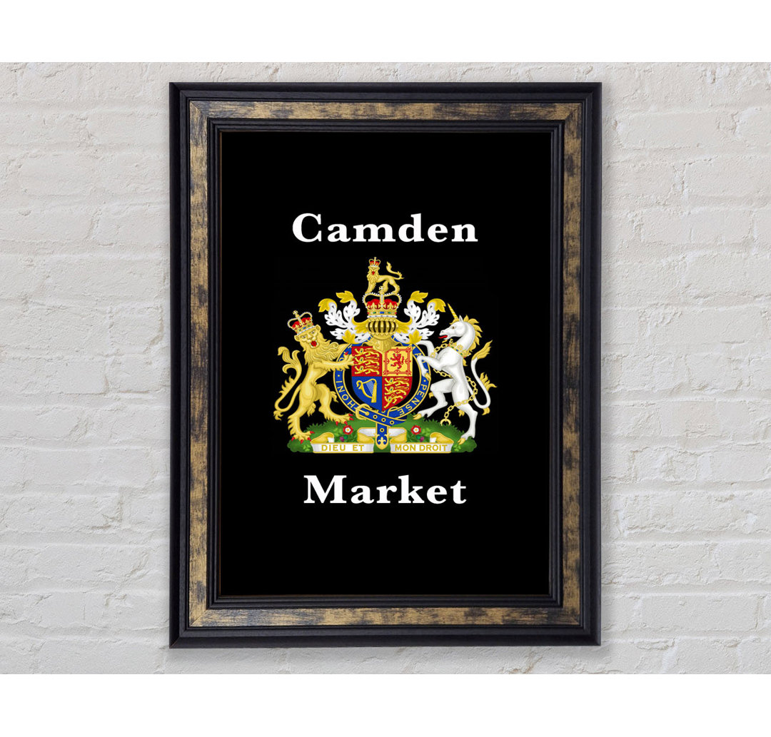 Camden Market Emblem Schilder - Einzelne Bilderrahmen Kunstdrucke