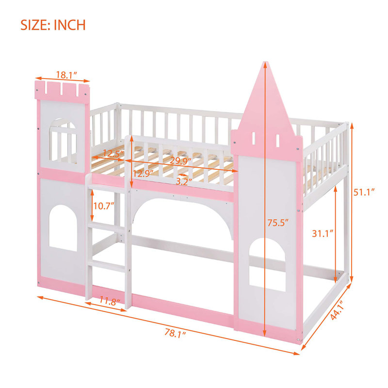 Castle Bunk Bed With Ladder