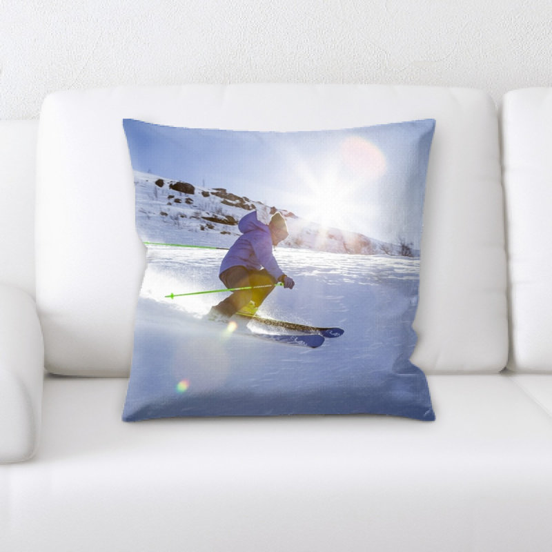 Microsuede Reversible Throw Pillow