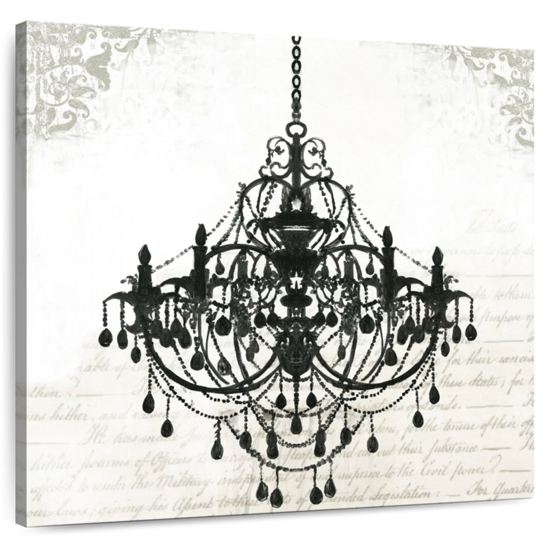 Senne Black Chandelier II, 30" H x 30" W