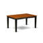 5 Piece Dinette Set for 4 Includes a Rectangle Dining Table with Butterfly Leaf and 4 Dining Room Chairs, Black & Cherry-578783994