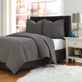 Trent 3-Piece Coverlet/Duvet Set - Gray