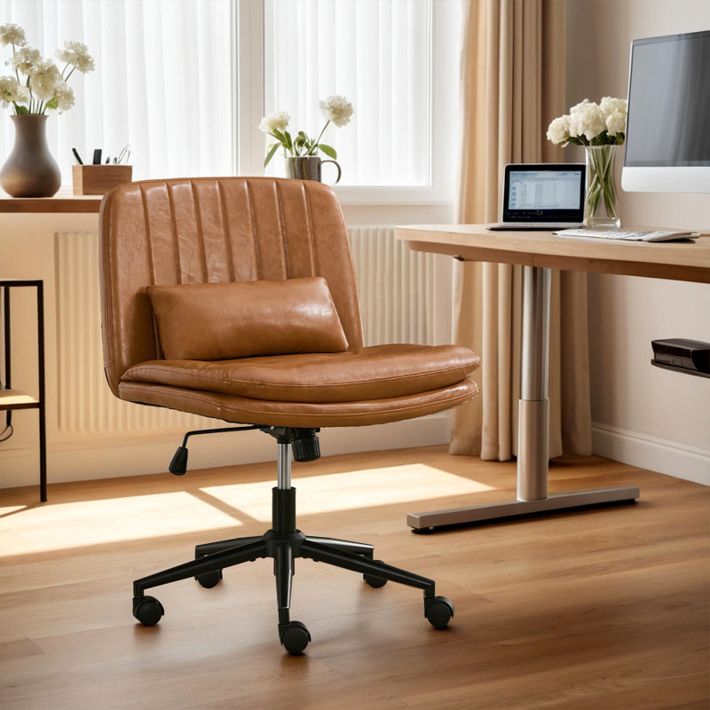 Chaise de bureau Criss, Brun