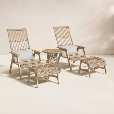 Anyston 5 Piece Teak Seating Group