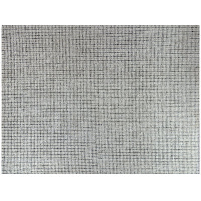 Hand Tufted Geometric Area Rug in Gray