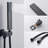 Rain Square Single Handle 1-Spray Shower Faucet 1.8 GPM With High Pressure 12 In. Shower Heads System -116078875