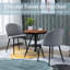 Chaise parsons en velours gris