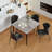 Annagh Stone Top Metal Base Dining Table-268854960-268854966