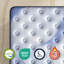 Matelas hybride ferme avec couche de laine et support à 3 zones Bedstory - CertiPUR-US / OEKO-TEX-2021426333-2021426330