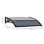 Dakota Fields 75cm W x 100cm D Plastic Cover Retractable Door / Window Awning-1698354419