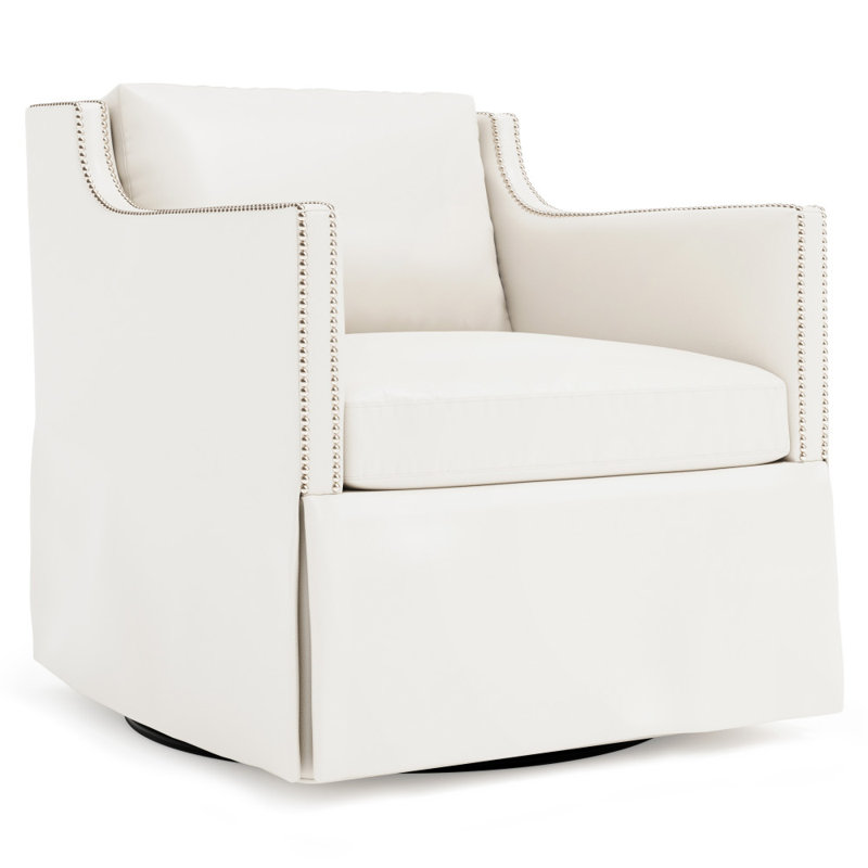 Fauteuil pivotant en cuir Delaney, 360-041
