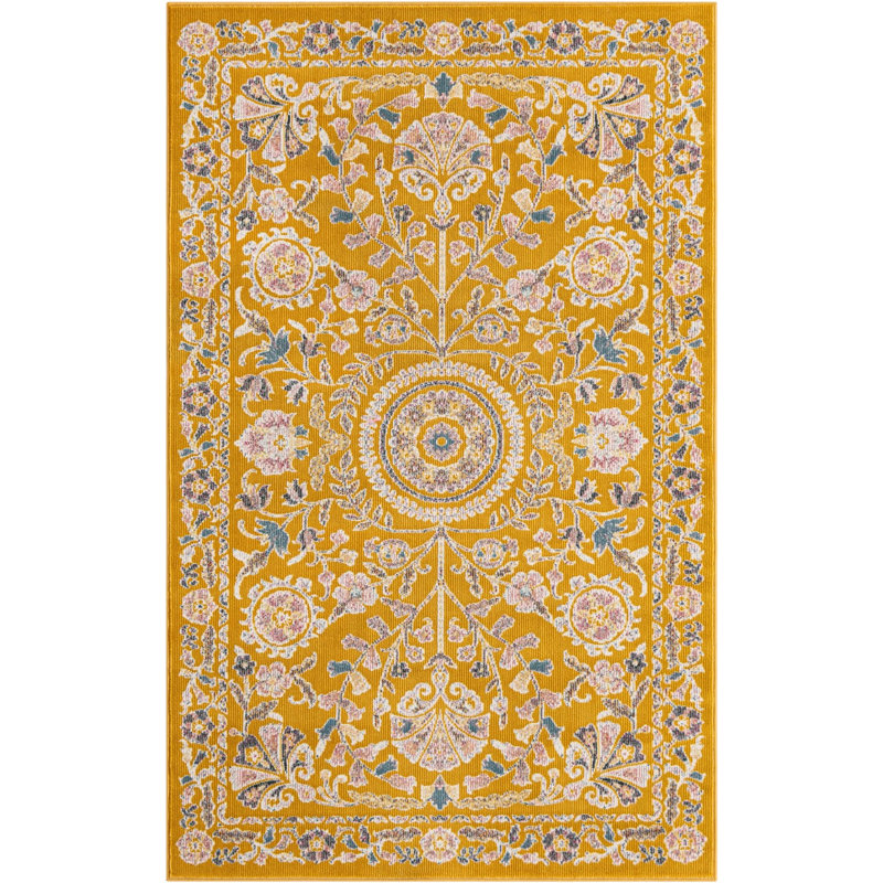 Blossom Rug, Rectangle 3'3" x 5'3", Yellow