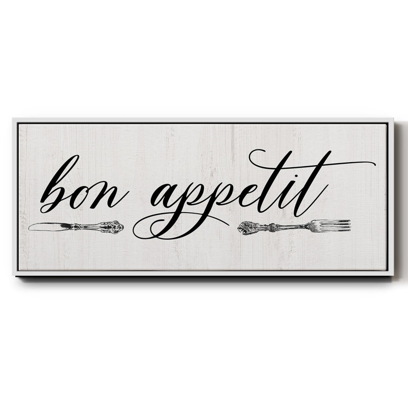 Bon Appetit- Framed Canvas