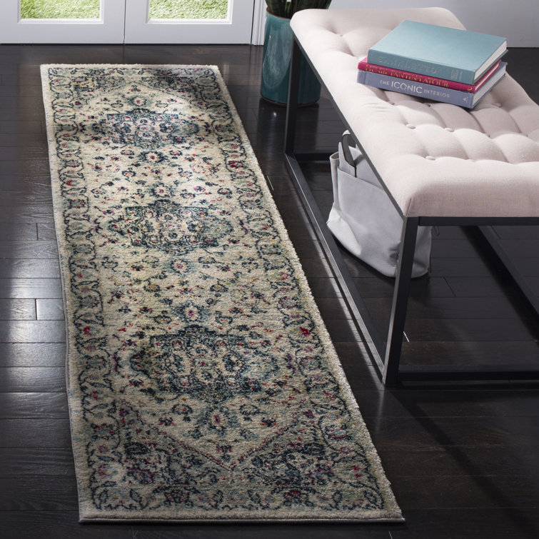 Christa Oriental Navy/Fuchsia/Ivory Area Rug