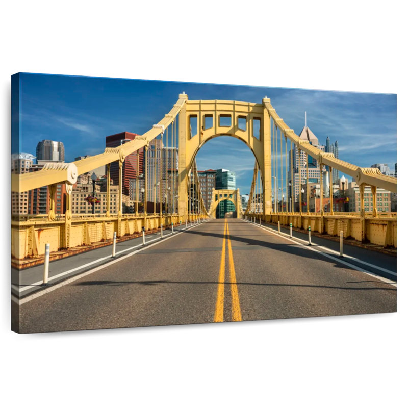 Mehar The Roberto Clemente Bridge, 32" H x 48" W