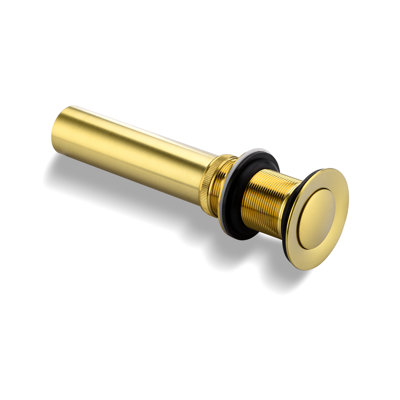Pop-Up Bathroom Sink Drain Stopper with No Overflow
