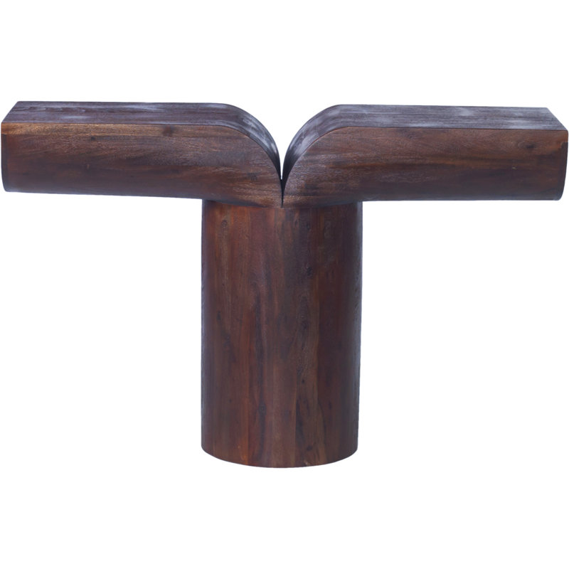 Holcman 48'' Solid Wood Console Table, Brown