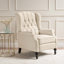 Fauteuil inclinable capitonné en tissu-1736306029