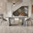 Modern Luxury Rectangular Rock Slab Dining Table